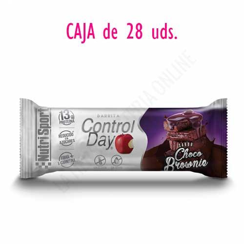 OFERTA Barritas ControlDay NutriSport sin gluten sabor Choco Brownie caja de 28 uds.