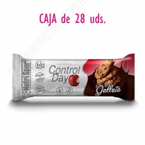OFERTA Barritas ControlDay NutriSport sin gluten sabor Galleta caja de 28 uds. 