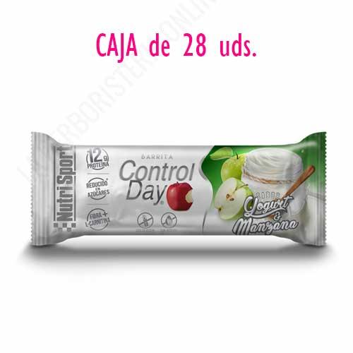 OFERTA Barritas ControlDay NutriSport sin gluten sabor Yogurt Manzana caja de 28 uds. 