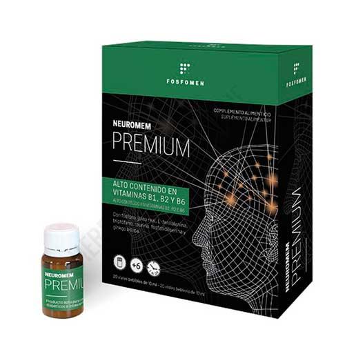 Neuromem Premium (antes Fosfomen Premium) con Jalea Real Herbora 20 viales