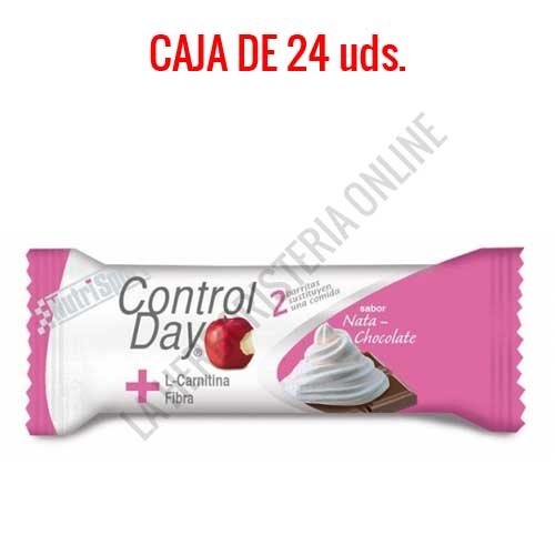 Barritas sustitutivas ControlDay NutriSport sabor chocolate & nata caja de 24 uds.