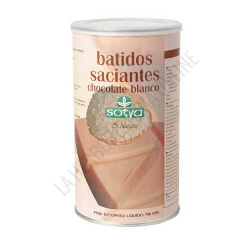 Batido Saciante sustitutivo sabor Chocolate Blanco Sotya 700 gr., SOTYA