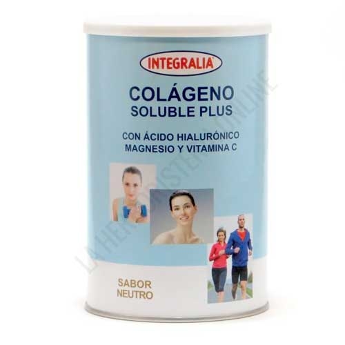 Colageno soluble Plus sabor neutro con Acido Hialuronico, Magnesio y Vitamina C Integralia 360 gr.
