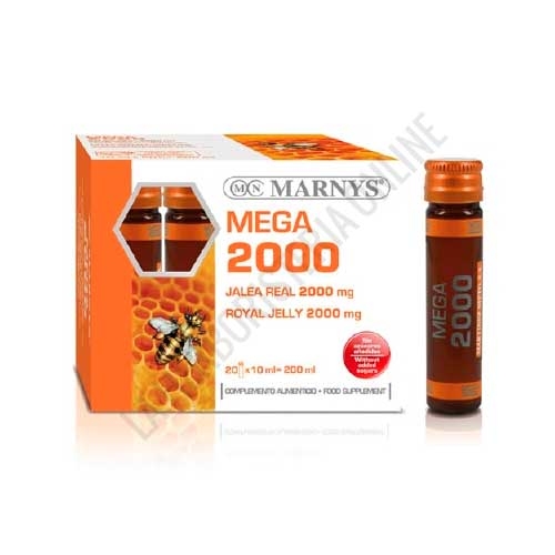 OFERTA Jalea Real Mega 2000 mg. sin azcares aadidos Marnys 20 viales