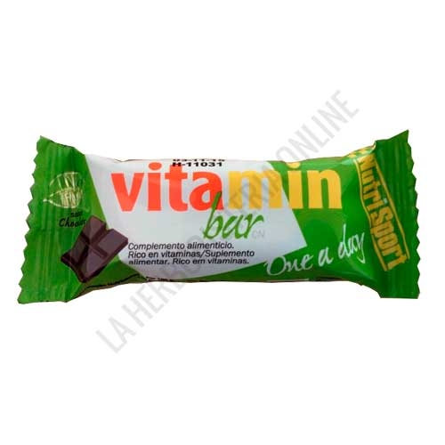 Barrita Vitamin Bar Nutrisport chocolate 30 gr. | NUTRISPORT | Herbolario  Online, Productos de Herboristería